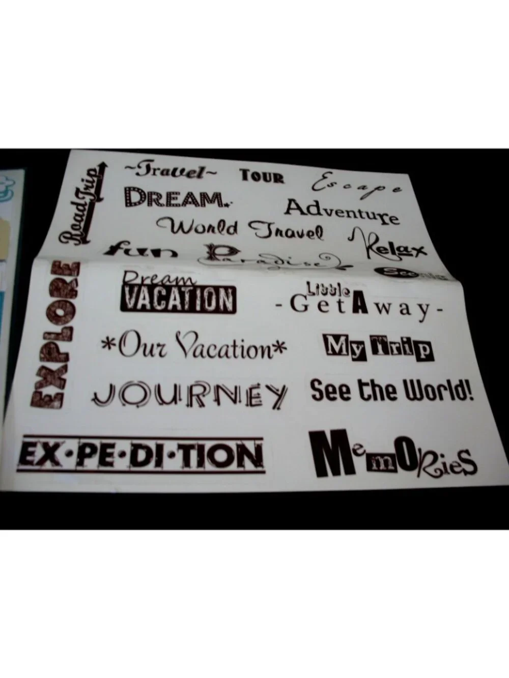 Creative Memories ABC Great Lengths, Titles, Travel, Mediterranean stickers
